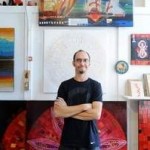 Artist Stephen Lange, who supports the changes at the Wedge, at his Wedge Building studio. AC-T photo by Erin Brethauer.