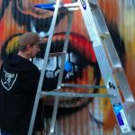 Photos: Gus Cutty mural at New Belgium Brewing site