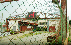 This is the former Dave Steel site at the corner of Roberts Street and Clingman Avenue in the River Arts District. The building has been demolished and the site has been empty for a couple of years. Next up - apartments, mixed-use space and a parking deck./ Photo by Jason Sandford