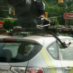 Google Street View cars on the streets of Asheville