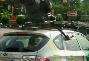 Google Street View cars on the streets of Asheville